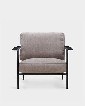 Aero Medium Lounge Chair - Dark Grey-Soft 03