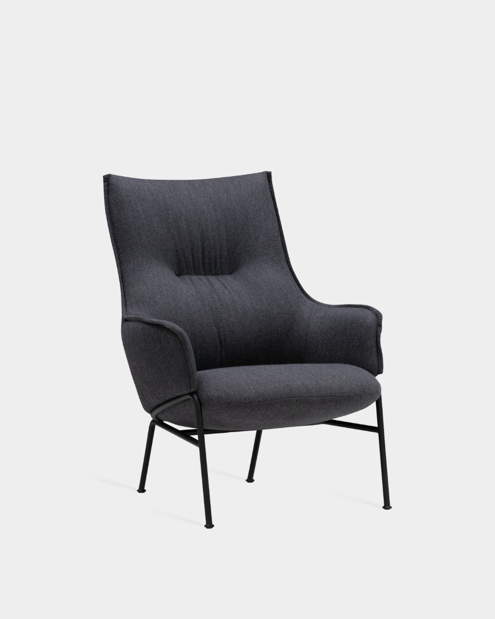 Aloe High Back Lounge Chair - Dark Grey-Monta 08