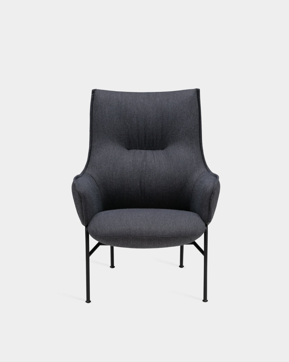 Aloe High Back Lounge Chair - Dark Grey-Monta 08