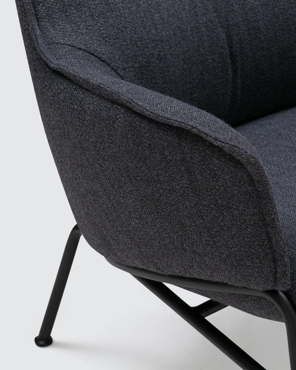 Aloe High Back Lounge Chair - Dark Grey-Monta 08