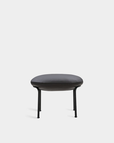 Aloe Stool - Black Parma Leather