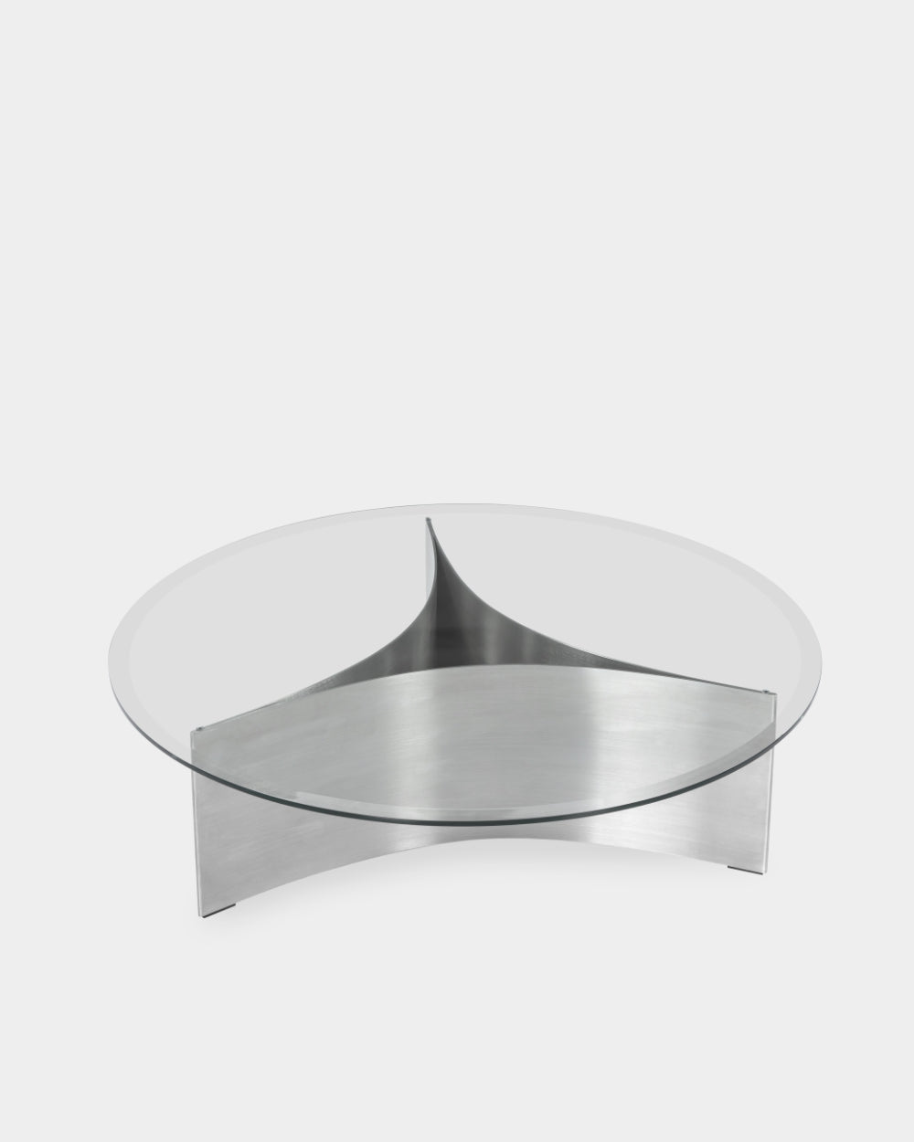Arc Table - 1000mm - Brushed Steel