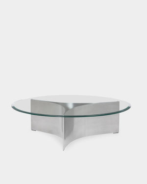 Arc Table - 1000mm - Brushed Steel