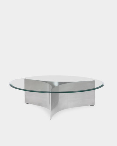 Arc Table - 1000mm - Brushed Steel