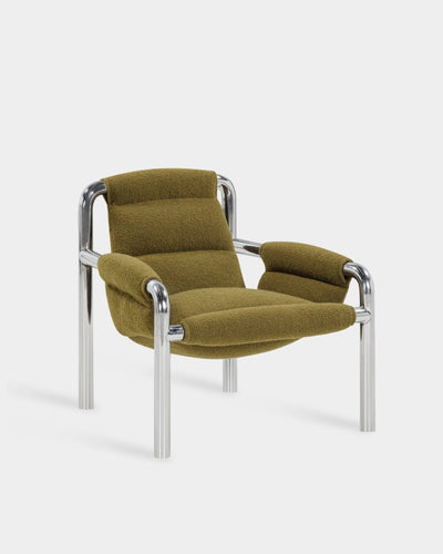 Atli Lounge Chair - Chrome - Dijon-Baru 0950