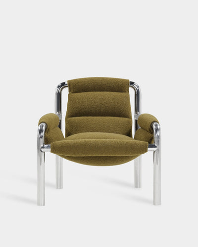 Atli Lounge Chair - Chrome - Dijon-Baru 0950