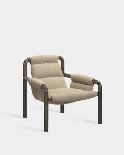 Atli Lounge Chair - Dark Grey Lacquer - Stone Beige-Turn 04