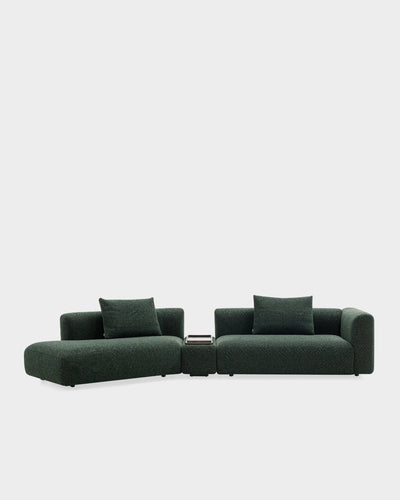 Boketto V2 Sofa - Left Facing Chaise - Forest-Spectrum 10