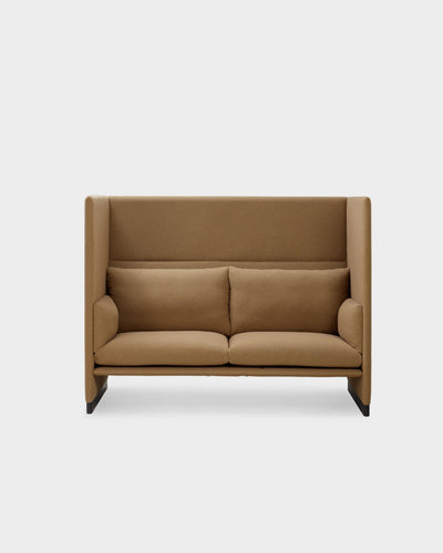 Case High Back 2 Seater Sofa - Saddle Brown-Blend 3001