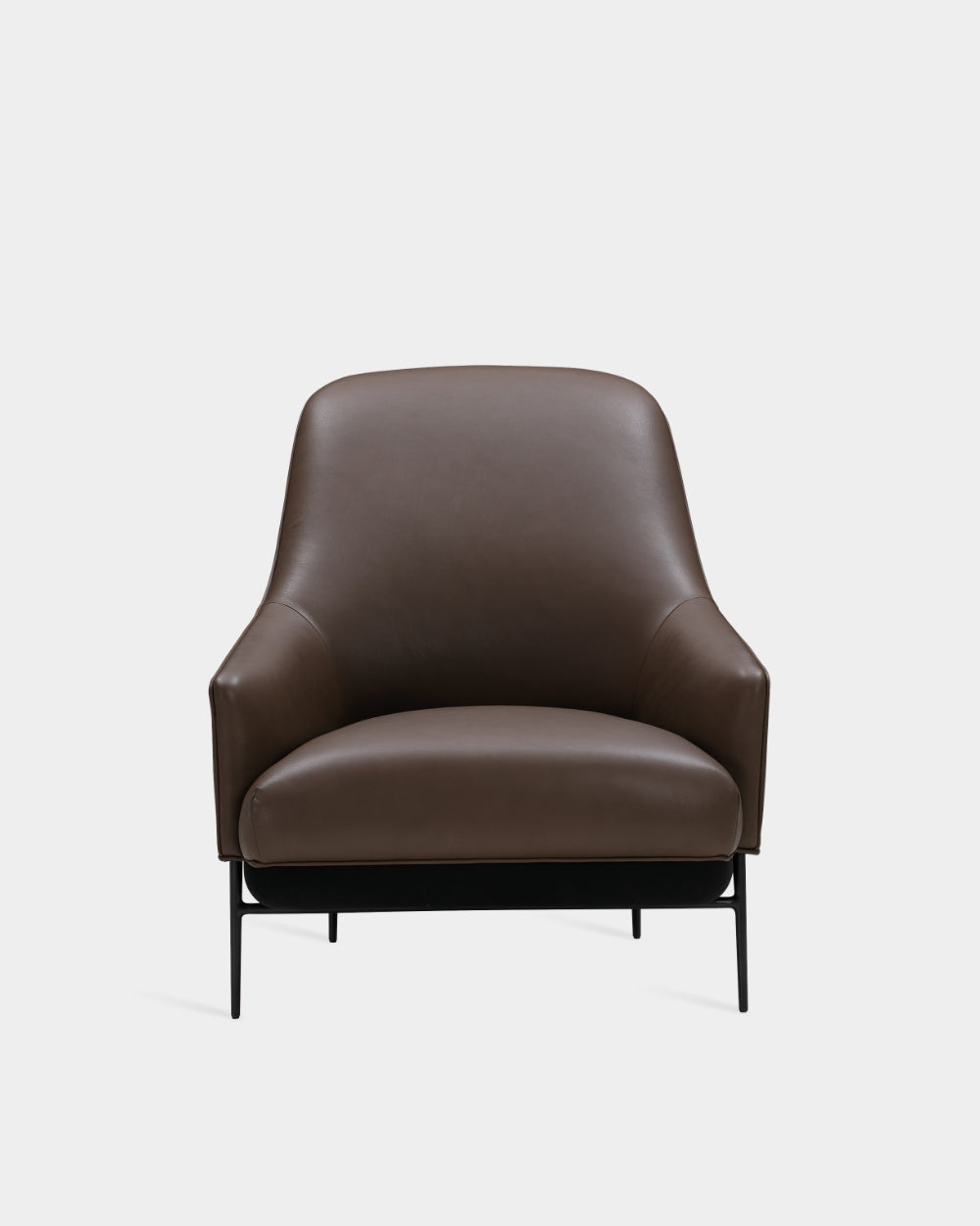Chill High Back Lounge Chair - Marrone Parma Leather