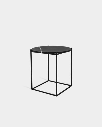 Circle Side Table - Nero Marquina Marble