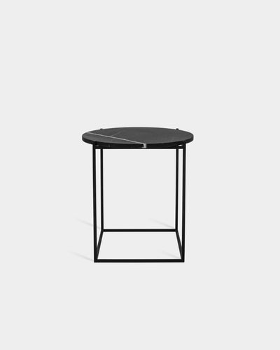 Circle Side Table - Nero Marquina Marble