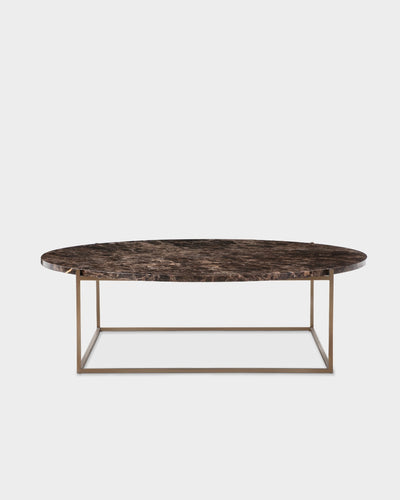 Circle Coffee Table - Dark Emperador Marble