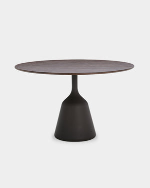Coin Dining Table - Dark Brown