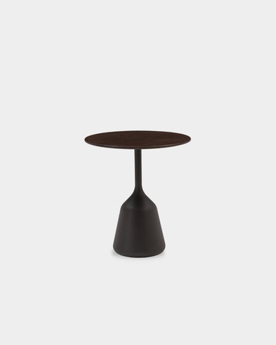 Coin Side Table - High - Dark Brown