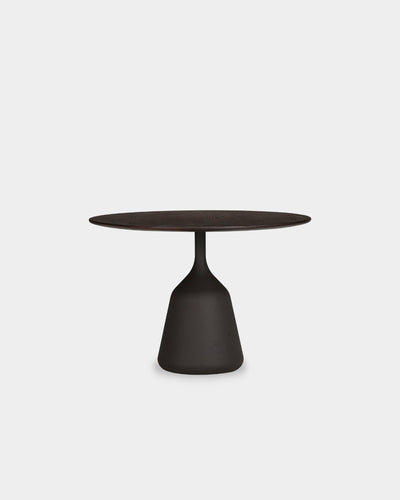 Coin Side Table - Low - Dark Brown