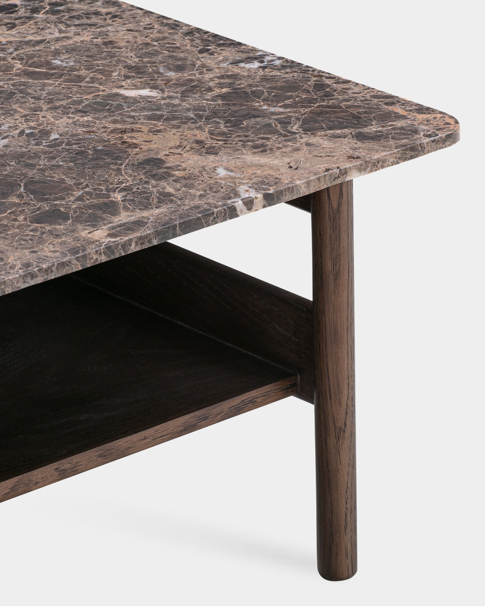 Collect Square Coffee Table - Medium - Dark Brown