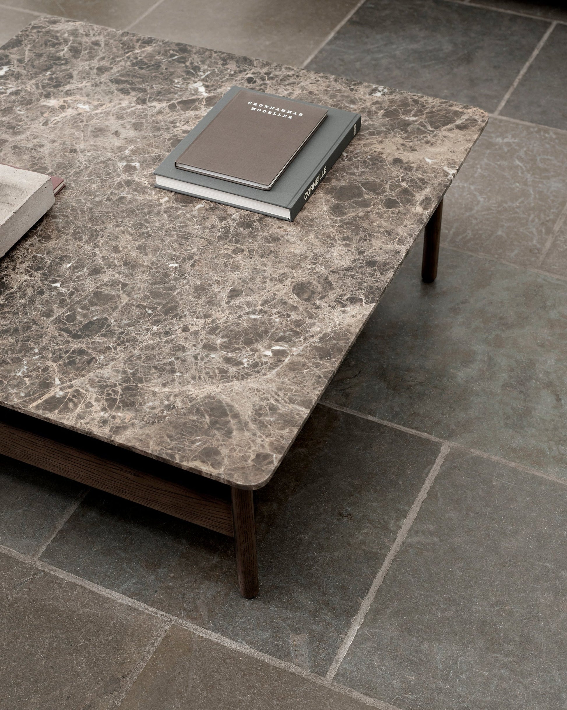 Collect Square Coffee Table - Medium - Dark Brown