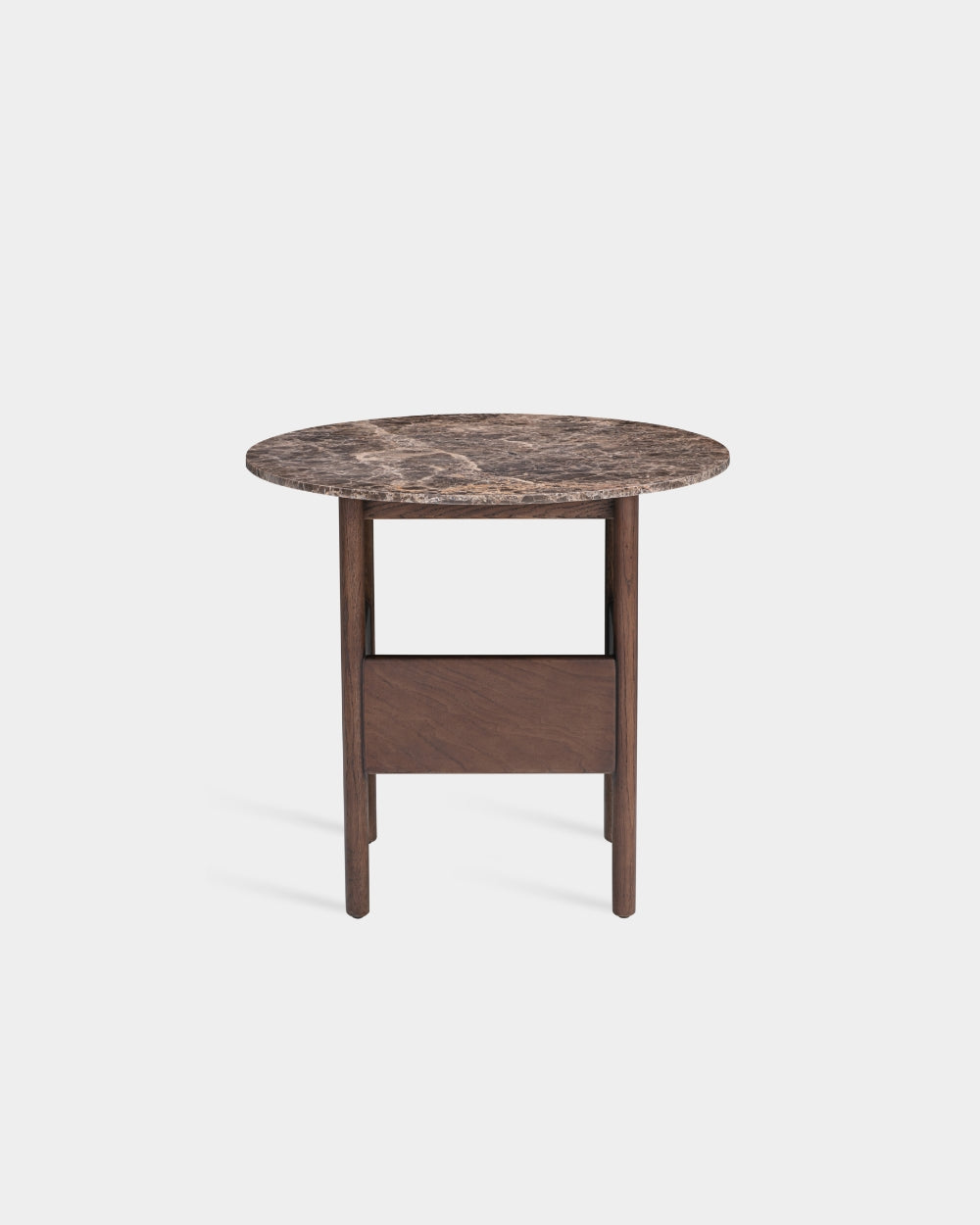 Collect Round Side Table - Dark Brown