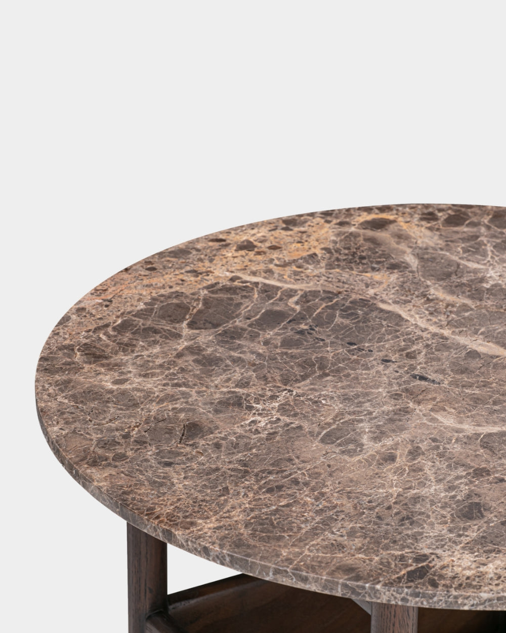 Collect Round Side Table - Dark Brown