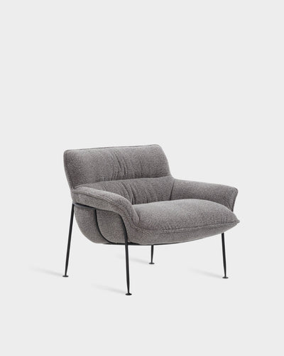 Duvet Lounge Chair - Black - Grey-Spectrum 14