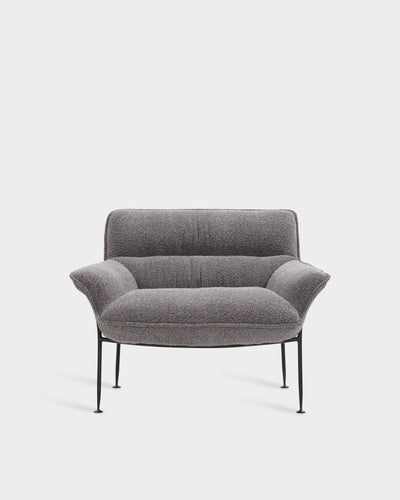 Duvet Lounge Chair - Black - Grey-Spectrum 14