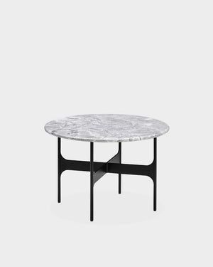 Floema Side Table - Medium - Grey Marble