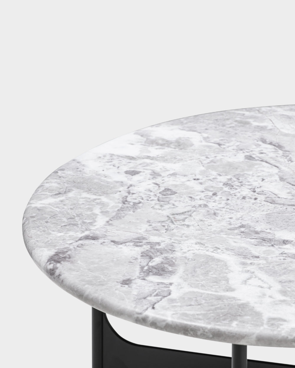 Floema Side Table - Medium - Grey Marble