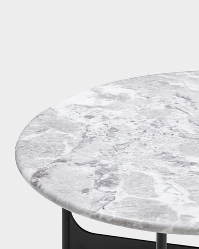 Floema Side Table - Medium - Grey Marble