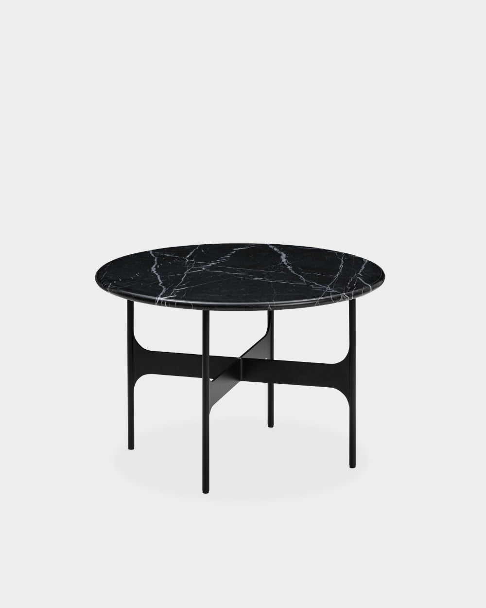 Floema Side Table - Medium - Black Marble
