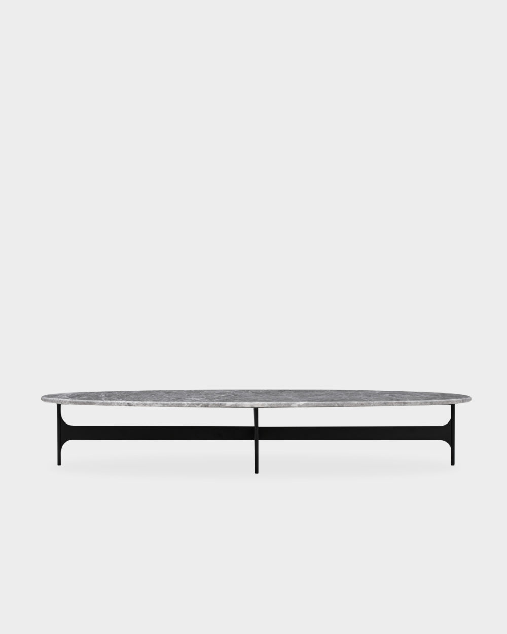 Floema Oval Coffee Table - Grey Marble