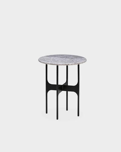 Floema Side Table - Small - Grey Marble