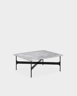 Floema Square Coffee Table - Grey Marble