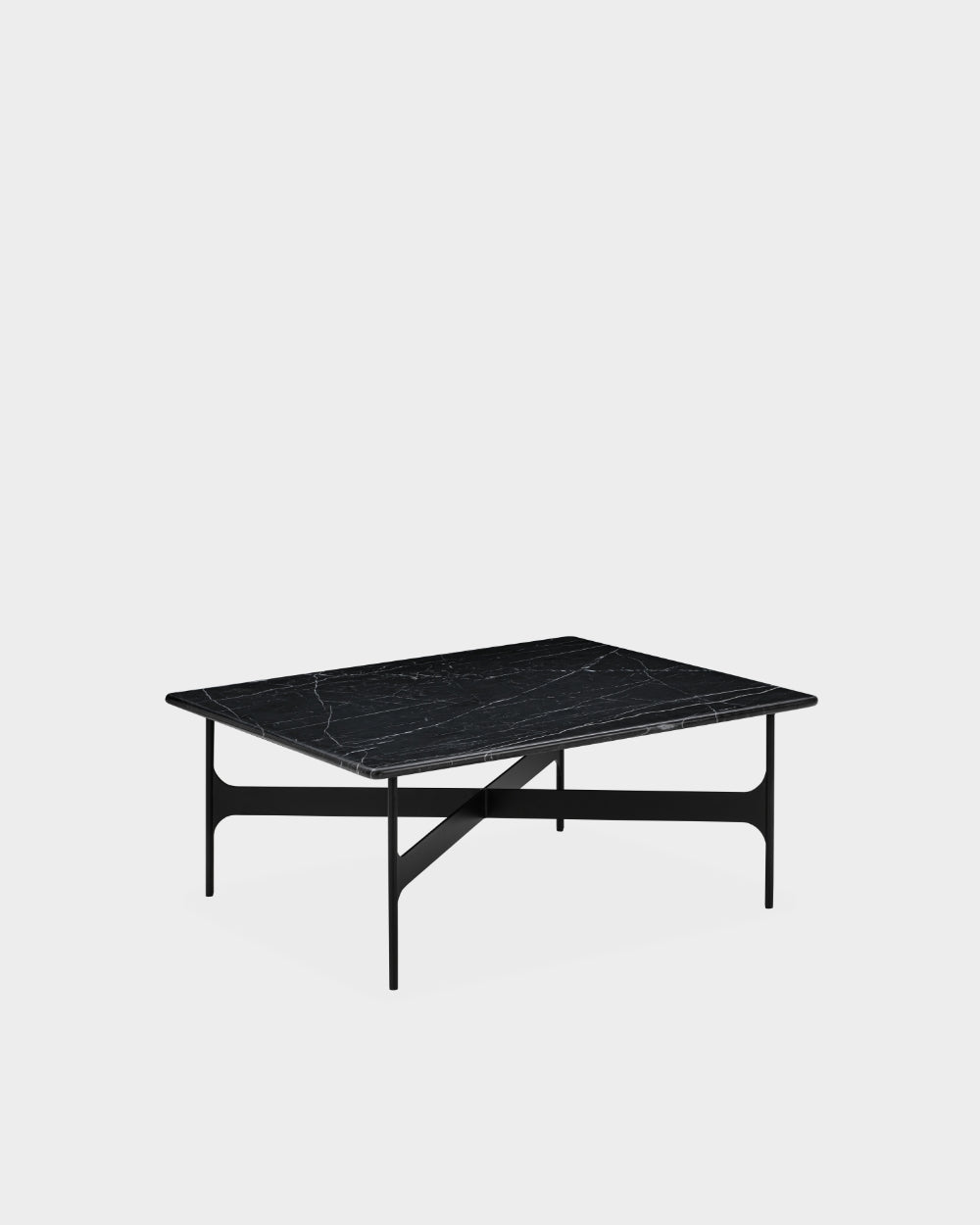 Floema Square Coffee Table - Black Marble
