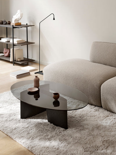 Glyph Oval Coffee Table - Black