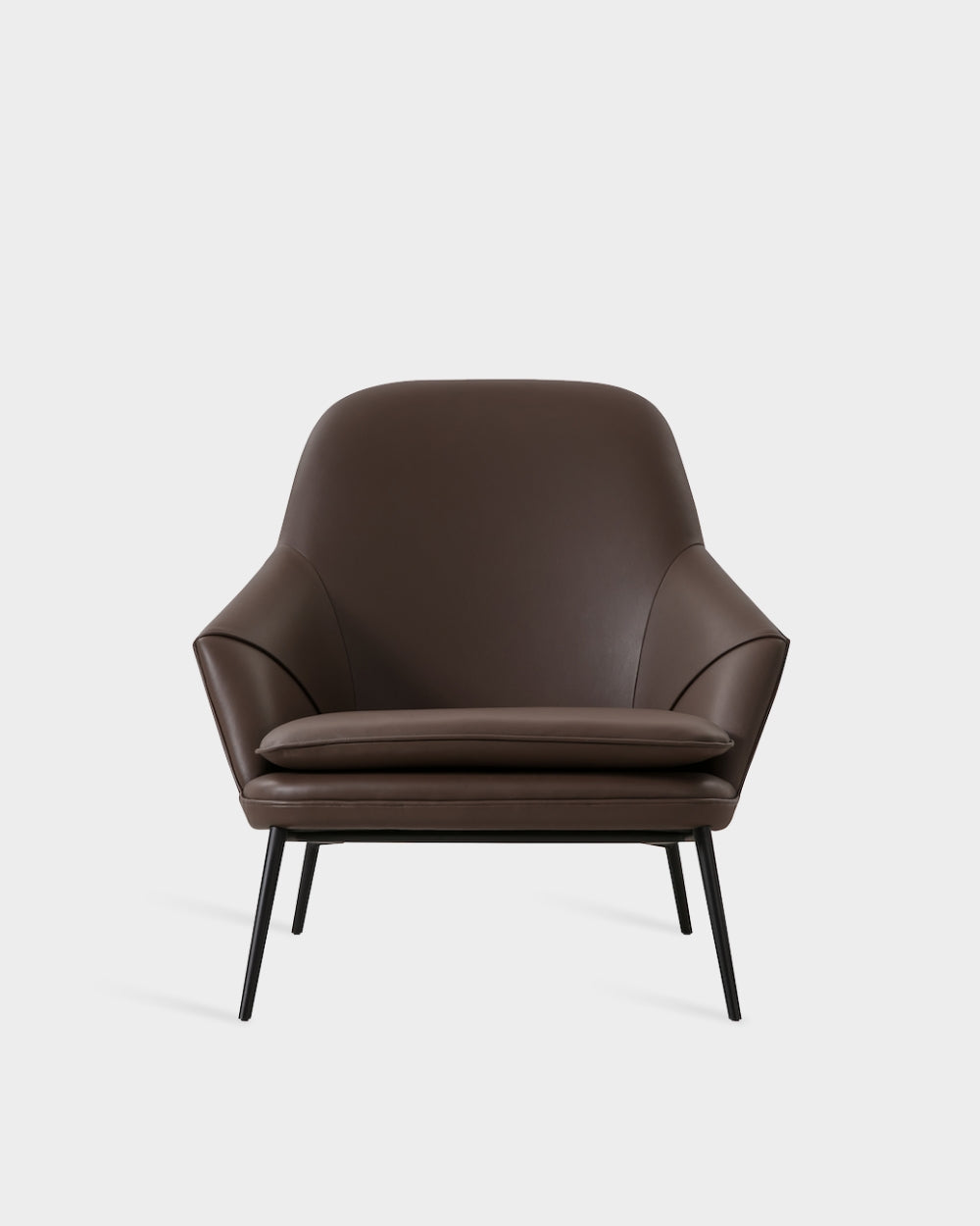 Hug Lounge Chair - Marrone Parma Leather