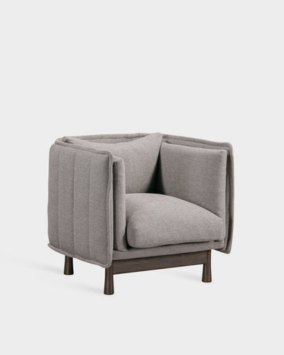 Kite Club Arm Chair - Dark Brown - Dark Grey-Coast 06