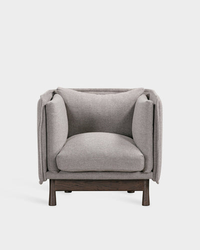 Kite Club Arm Chair - Dark Brown - Dark Grey-Coast 06