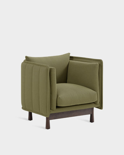 Kite Club Arm Chair - Dark Brown - Mustard Moss-Grain 68243