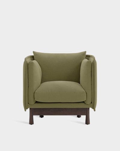 Kite Club Arm Chair - Dark Brown - Mustard Moss-Grain 68243