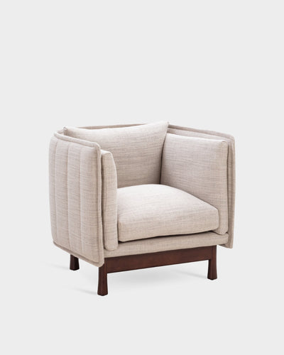 Kite Club Arm Chair - Dark Brown - Grey-Tivoli 02