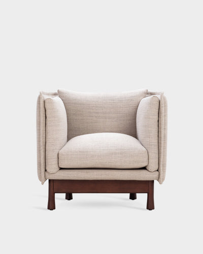 Kite Club Arm Chair - Dark Brown - Grey-Tivoli 02