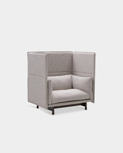 Kite High Back 1.5 Seater Sofa - Grey-Tivoli 02