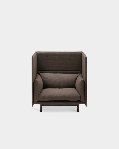 Kite High Back 1.5 Seater Sofa - Brown-Tivoli 04