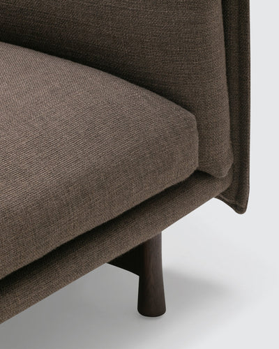 Kite High Back 1.5 Seater Sofa - Brown-Tivoli 04