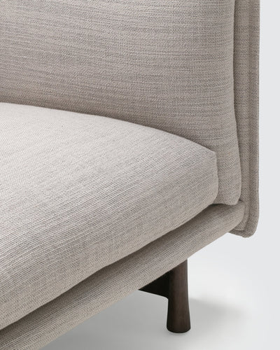 Kite High Back 2 Seater Sofa - Grey-Tivoli 02