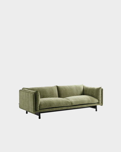 Kite 2.5 Seater Sofa - Black - Pistachio-Roco 06