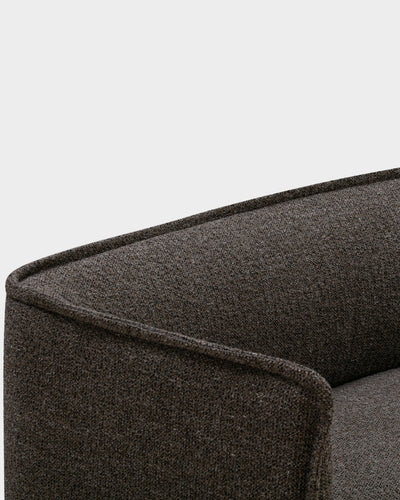 Lilin Curved 2.5 Seater Sofa - Brown-Bosa 08