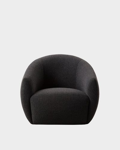 Lobby Lounge Chair - Charcoal Boucle-Cuddle 08