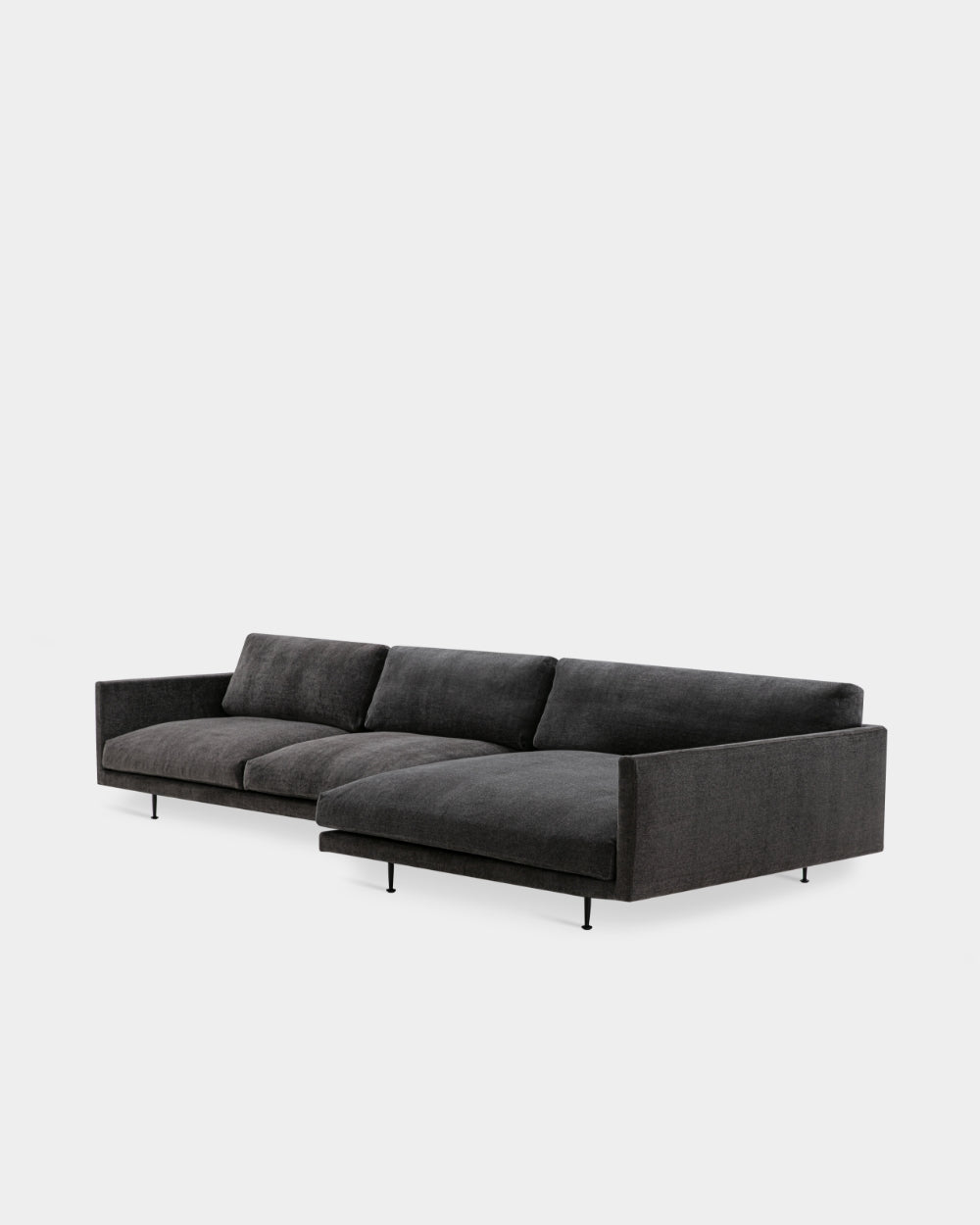 Maho V6 L Shape Sofa - Right Facing Chaise - Charcoal-Navona 06